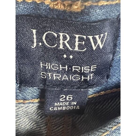 J.Crew Womens Premium Edition High Rise Straight Cuff Crop Jeans Size 26 NEW - Picture 8 of 14
